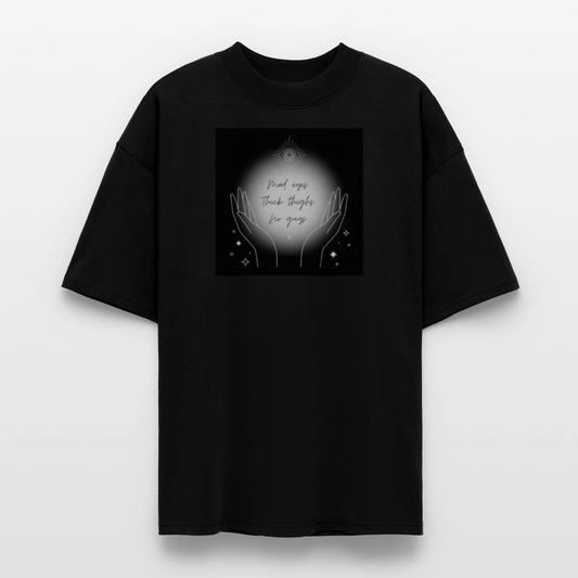 Mad Eyes - Oversized Unisex Organic T-shirt - black