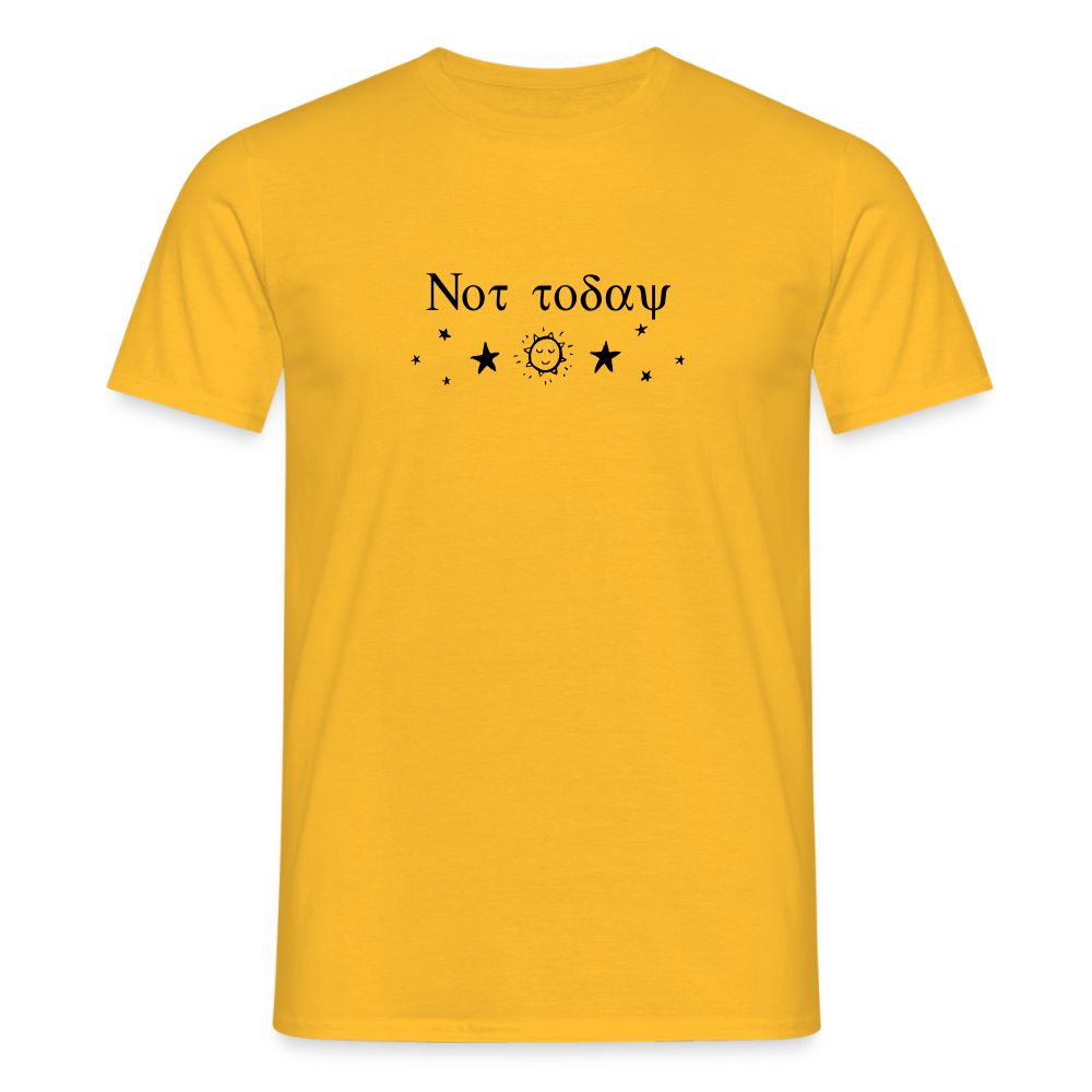Not Today - Celestial T-Shirt - yellow